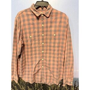 J Crew Shirt Mens Medium Plaid Long Sleeve Button Up ‎ Flannel Cotton